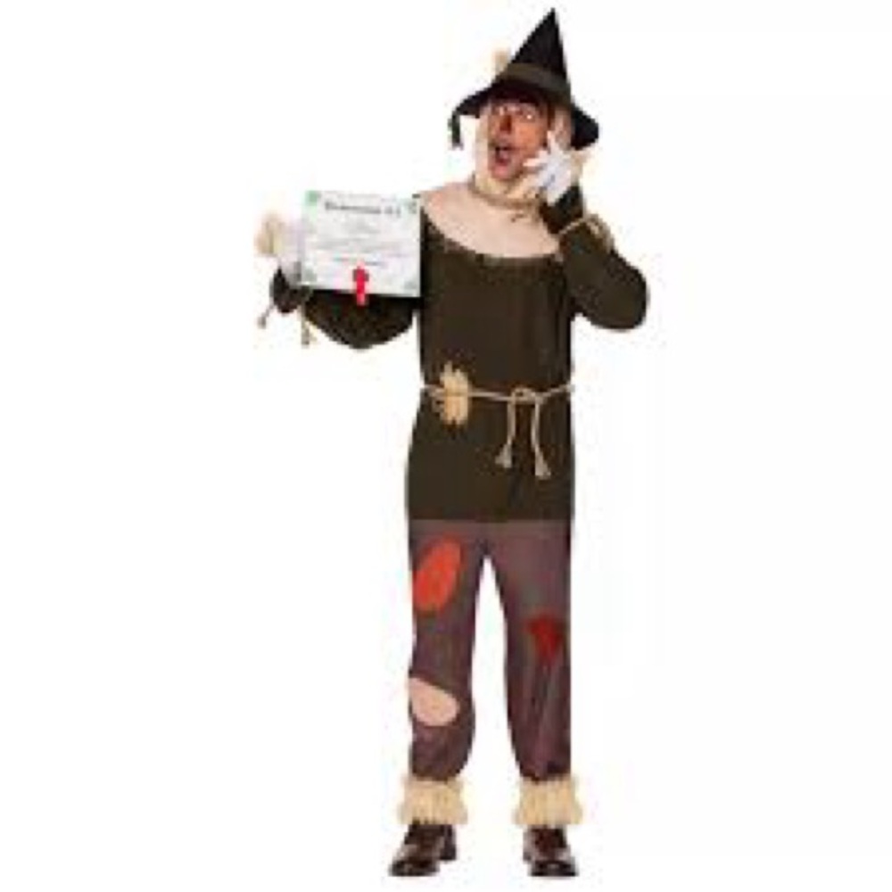 New! Adults Wizard of Oz Scarecrow Costume Size Medium